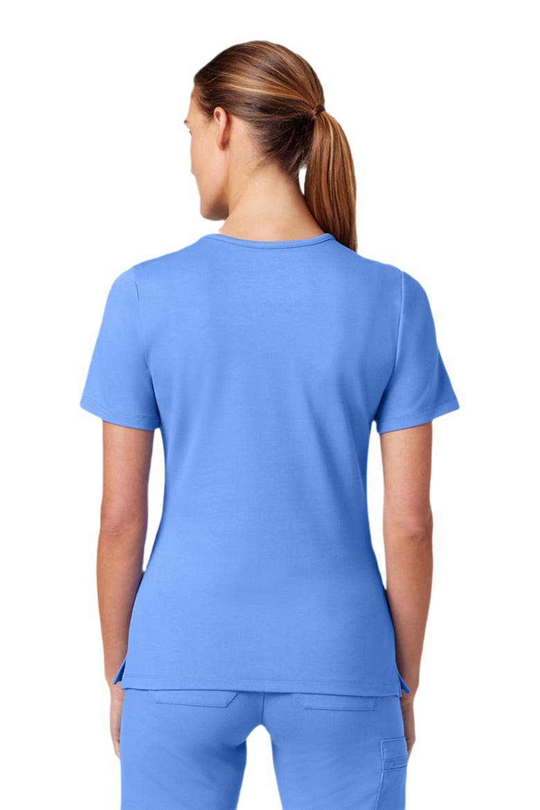 Ceri Women's 6-Pocket Classic Scrub Jacket, Alternate, color, Ceil Blue