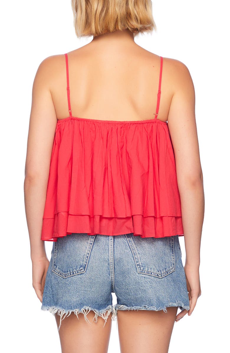 Susana Monaco Tiered Cotton Voile Camisole, Alternate, color, Frambroise