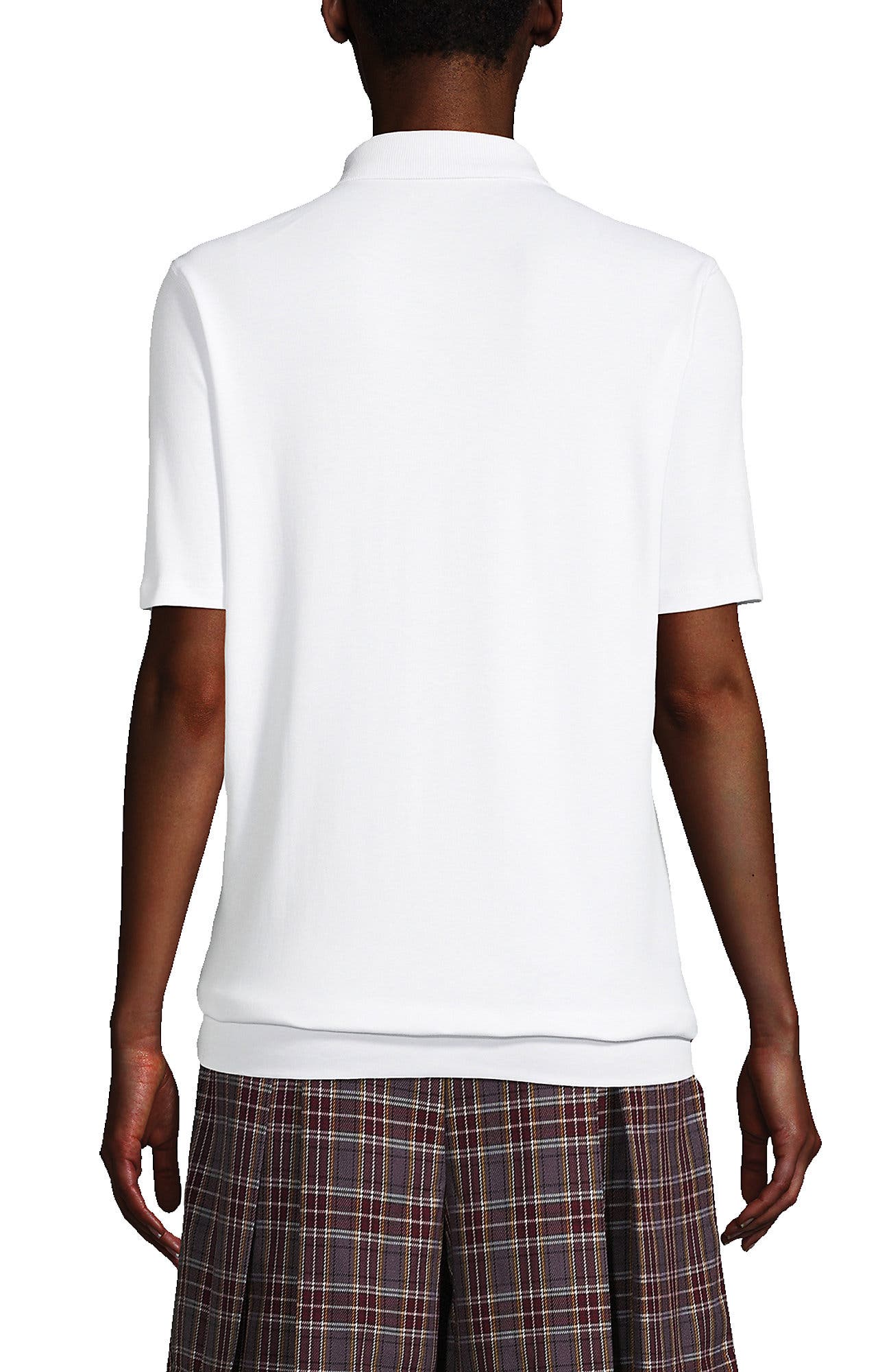 Short Sleeve Banded Bottom Polo Shirt - image 2