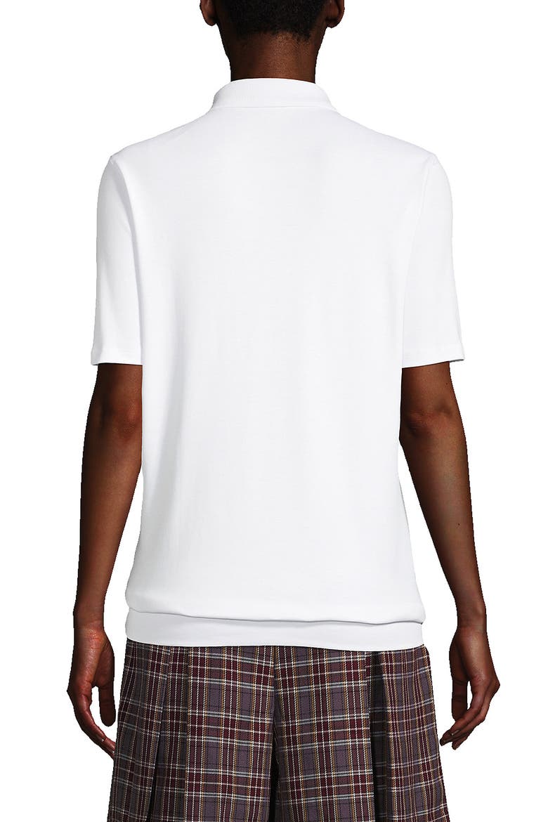 Short Sleeve Banded Bottom Polo Shirt, Alternate, color, White