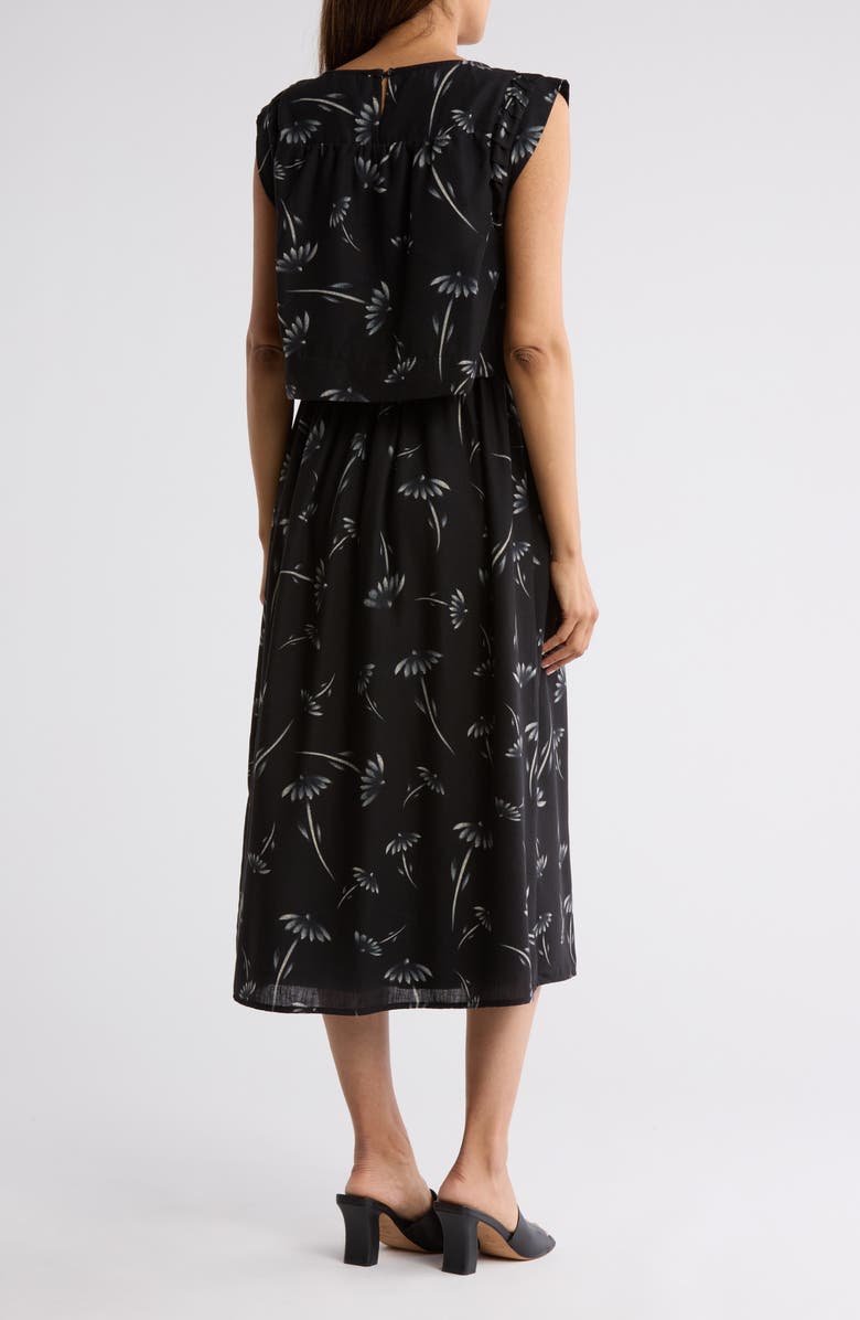 DR2 by Daniel Rainn Pleated Sleeve Midi Dress, Alternate, color,