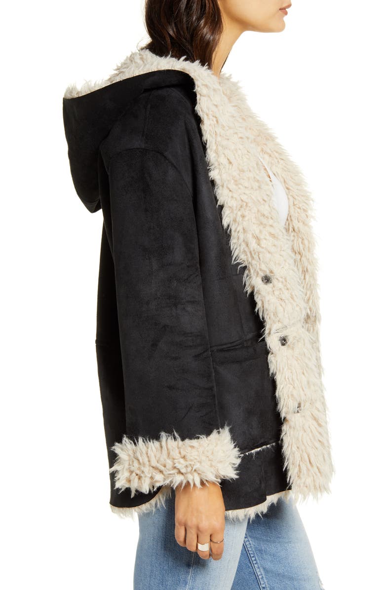 JACK BY BB DAKOTA Faux Shearling Faux Suede Jacket, Alternate, color,