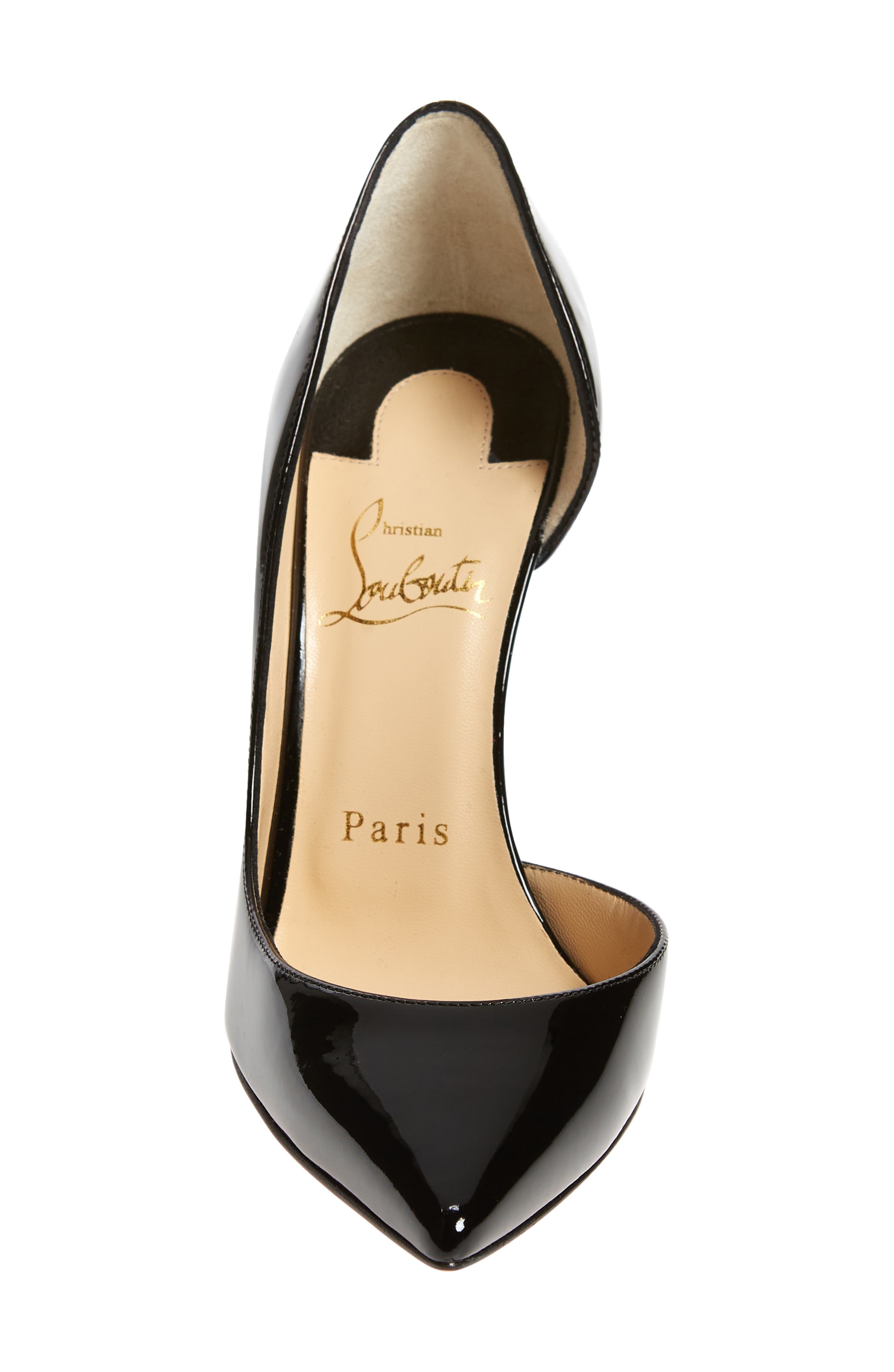 Christian Louboutin Iriza Pointed Toe Half d'Orsay Pump, Alternate, color, 