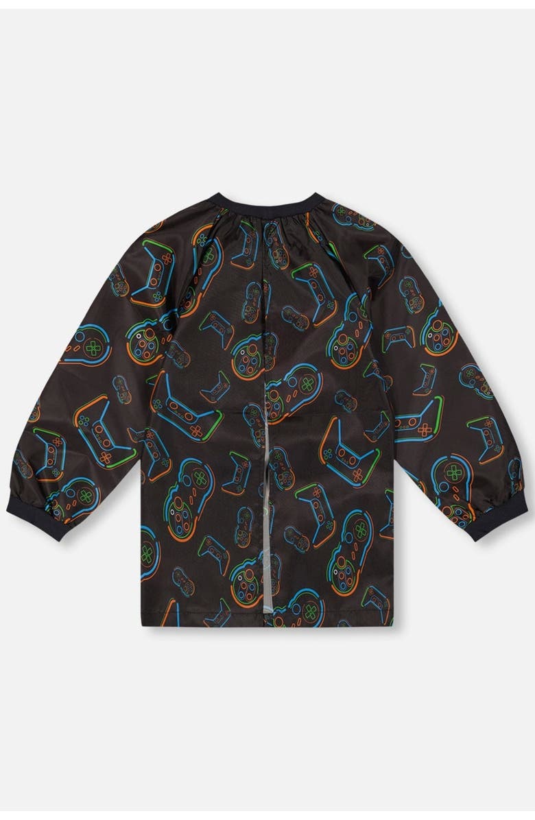 Deux par Deux Controller Adventure Durable Protective School Apron, Alternate, color, Black Printed Controller
