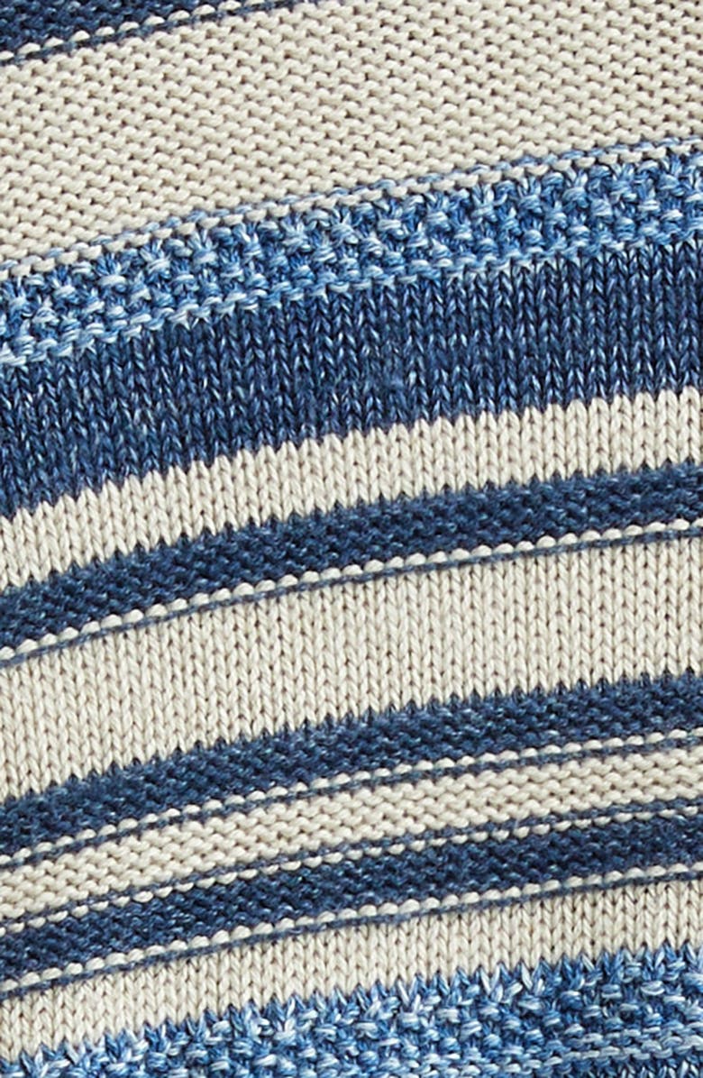 Double RL Indigo Stripe Cotton & Linen Cardigan, Alternate, color, Indigo/ Multi