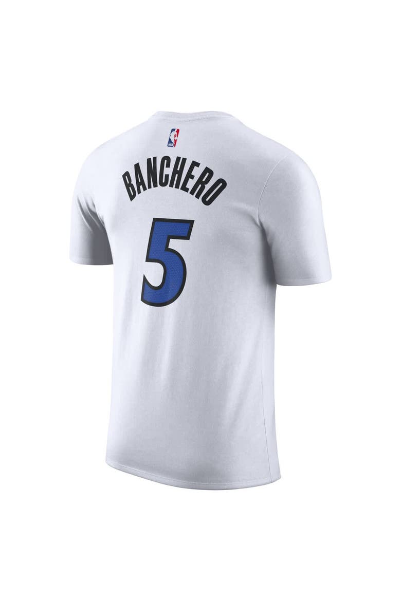 Men's Nike Paolo Banchero White Orlando Magic Association Edition Name & Number T-Shirt, Alternate, color, White