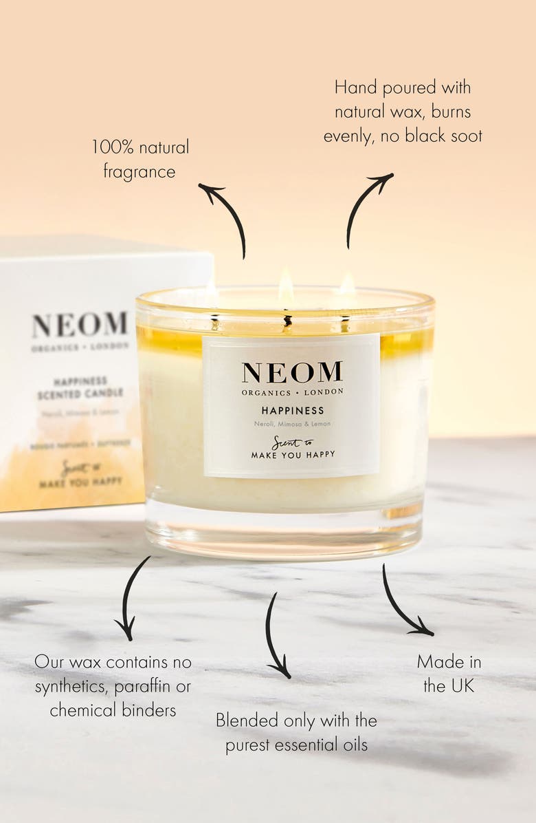 NEOM Wellbeing Happiness Candle, Alternate, color,