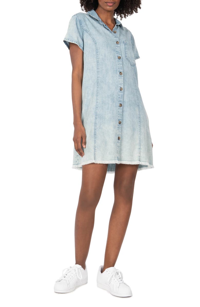 KUT from the Kloth Vittoria Denim Shirtdress, Main, color, 