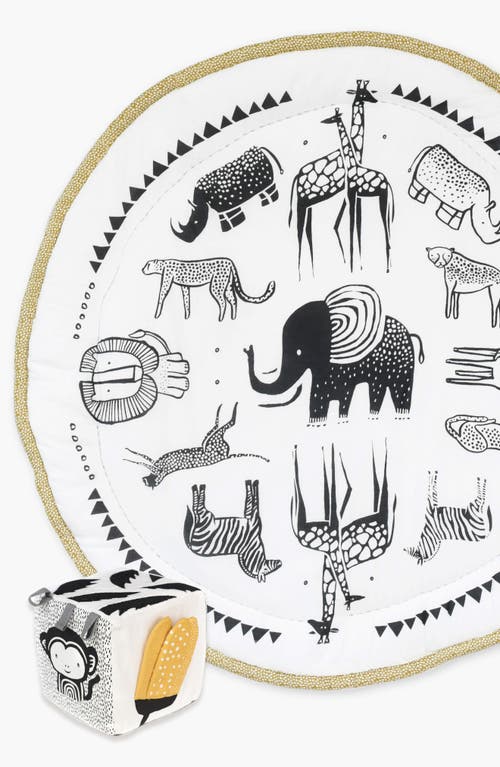 Wee Gallery Safari Themed Playmat And Soft Block Bundle In Brown