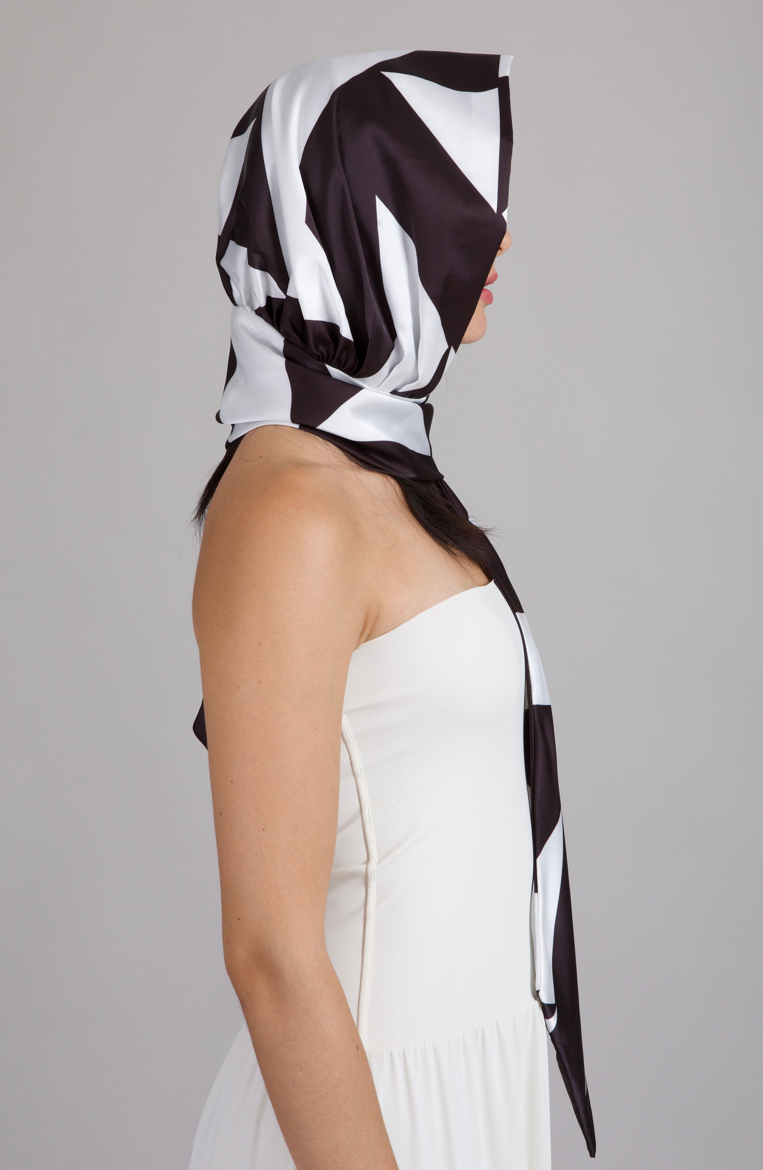 Eugenia Kim Babs Geometric Satin Head Scarf (Women) | Nordstrom