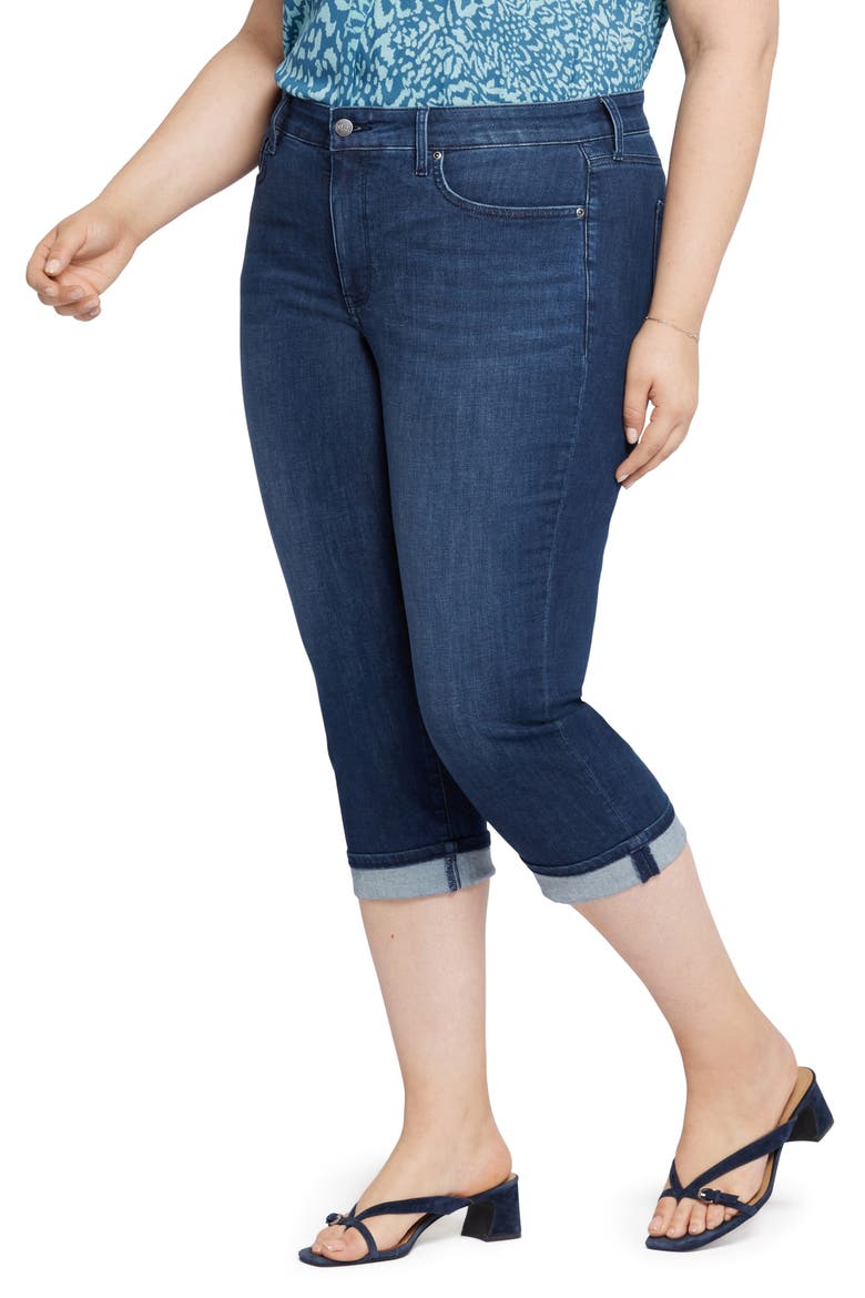 Marilyn Cuffed Capri Jeans, Alternate, color, INSPIRE