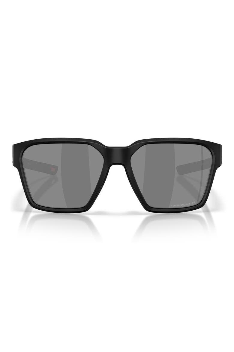 Briza 58mm Polarized Prizm™ Square Sunglasses, Main, color, MATTE BLACK / PRIZM POLAR