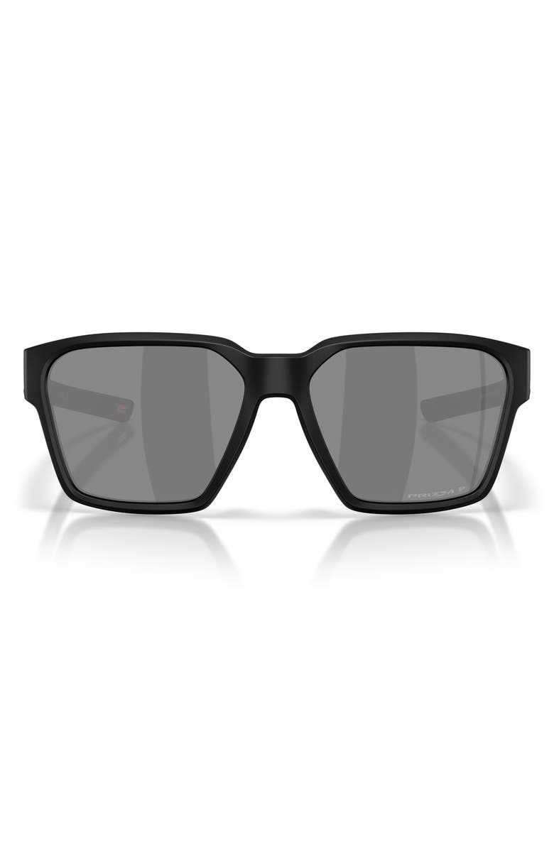 Oakley Briza 58mm Polarized Prizm<sup>™</sup> Square Sunglasses, Main, color, Matte Black / Prizm Polar