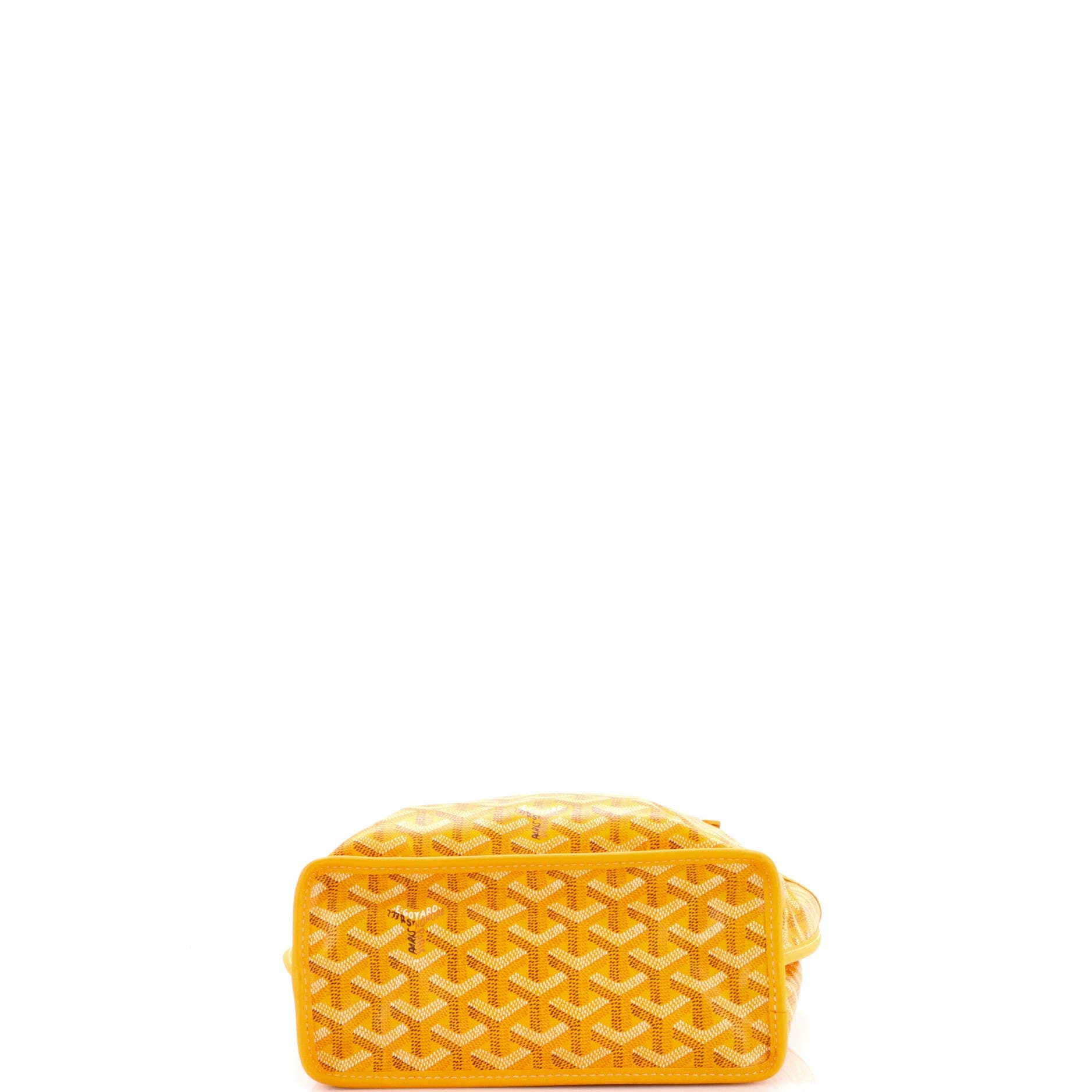 Pre-Owned Goyard Anjou Reversible Tote Coated Canvas Mini, Alternate, color, Yellow