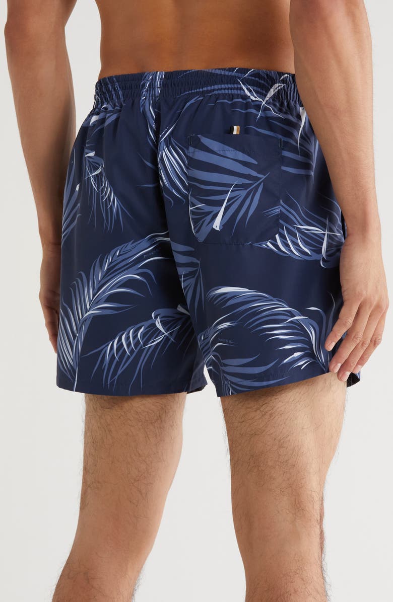 BOSS Piranha Swim Trunks, Alternate, color, Open Blue