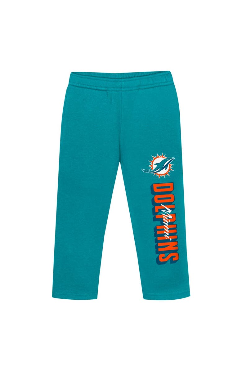 Outerstuff Toddler Miami Dolphins Coin Toss Pullover Fleece Hoodie & Pants Set, Alternate, color,