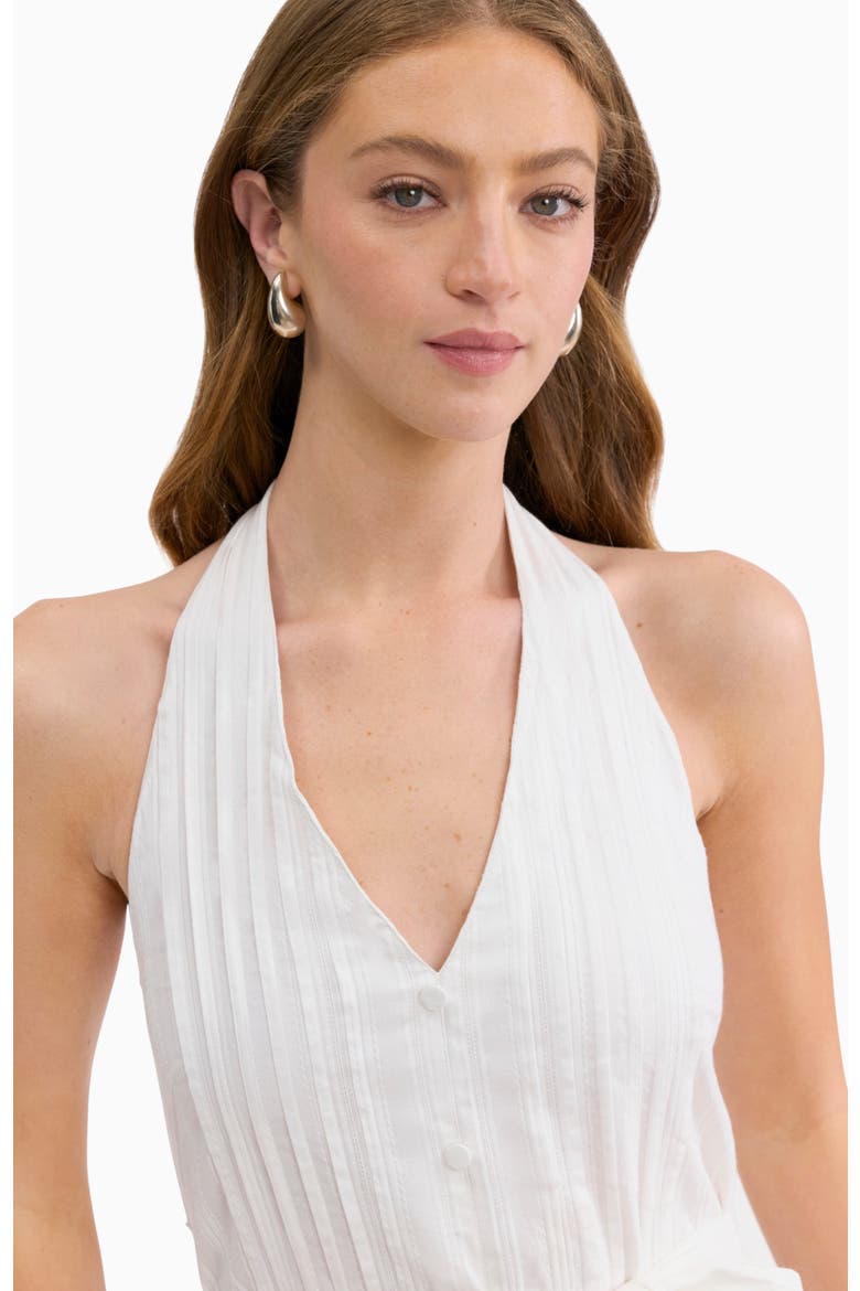 Marianne Halter Dress, Alternate, color, Ivory