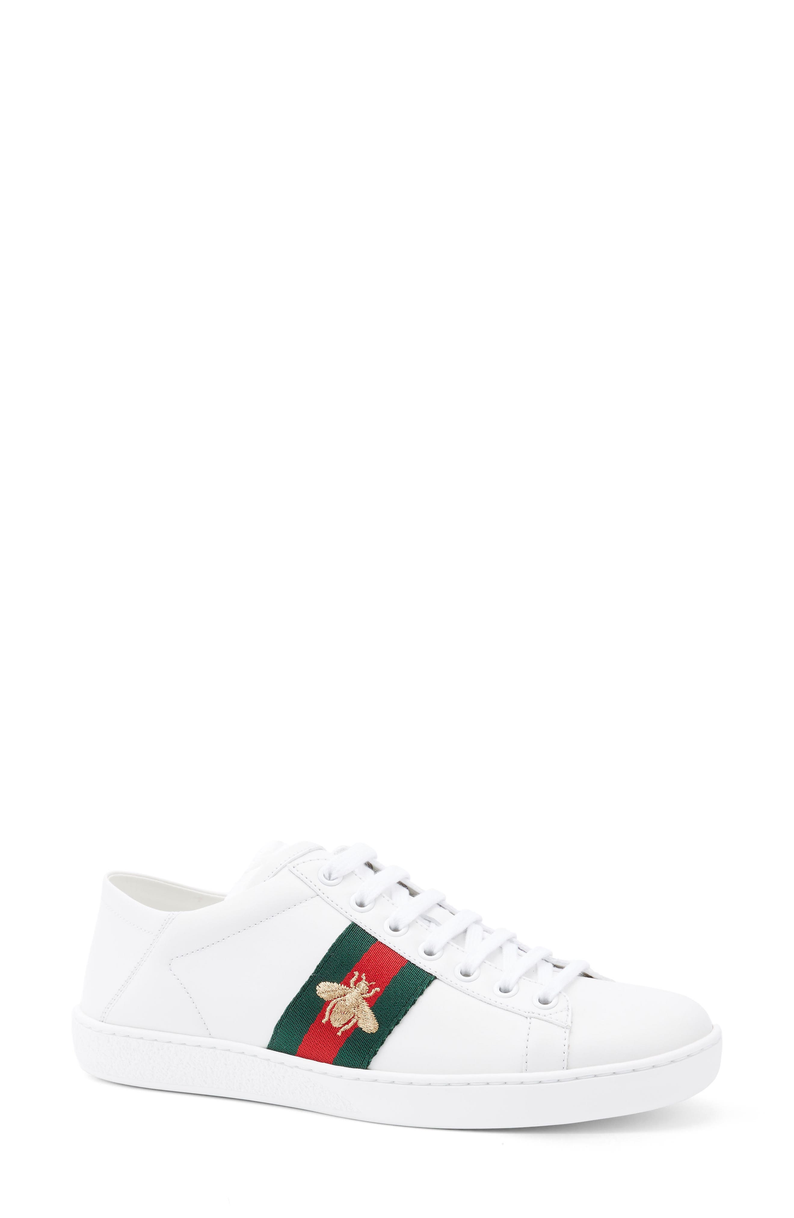 New Ace Convertible Heel Sneaker, Main, color, WHITE LEATHER