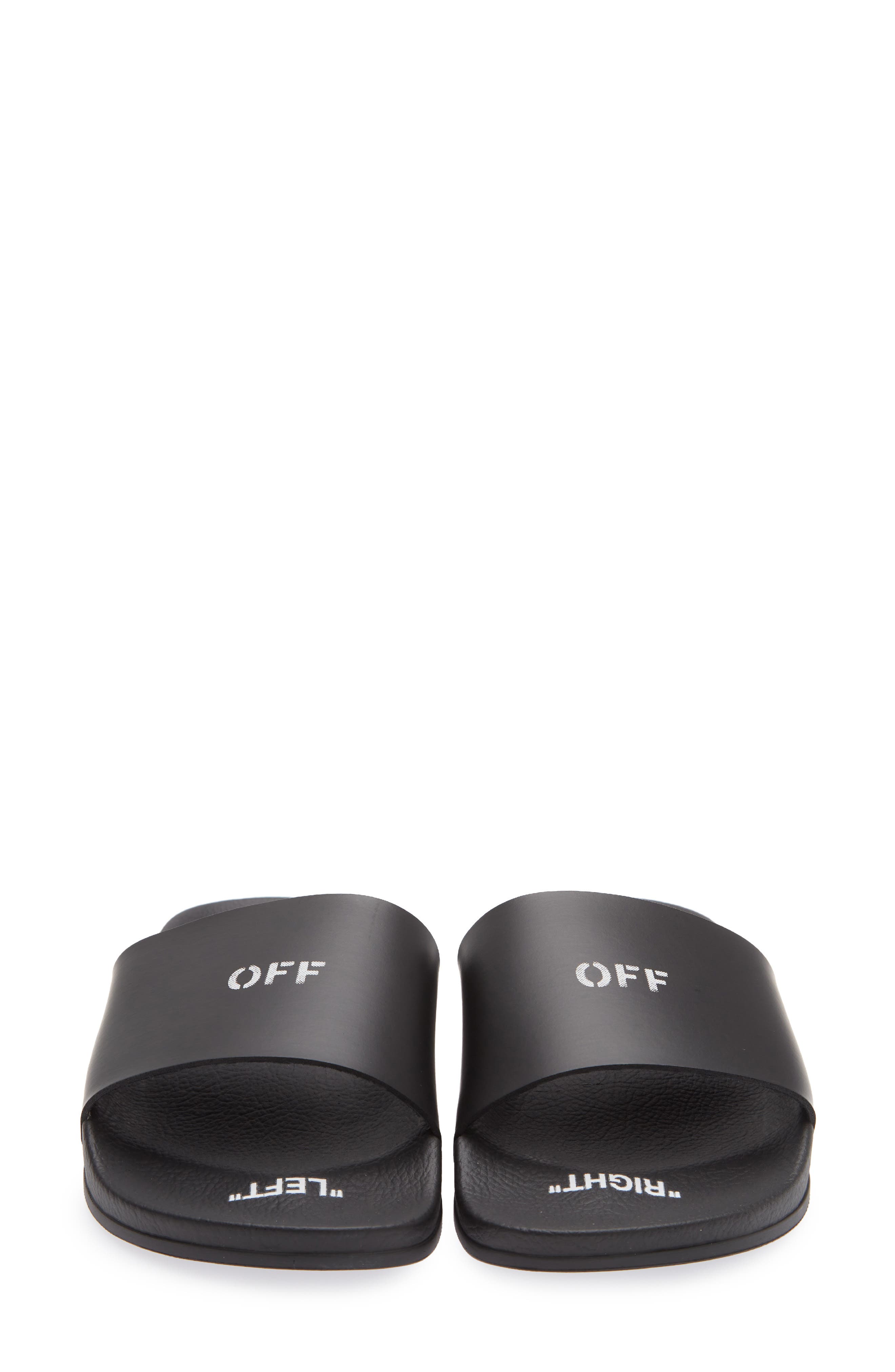 Off-White Pool Slide Sandal, Alternate, color, Black No Color