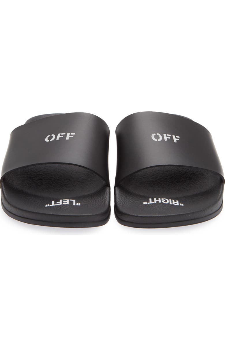 Off-White Pool Slide Sandal, Alternate, color, Black No Color