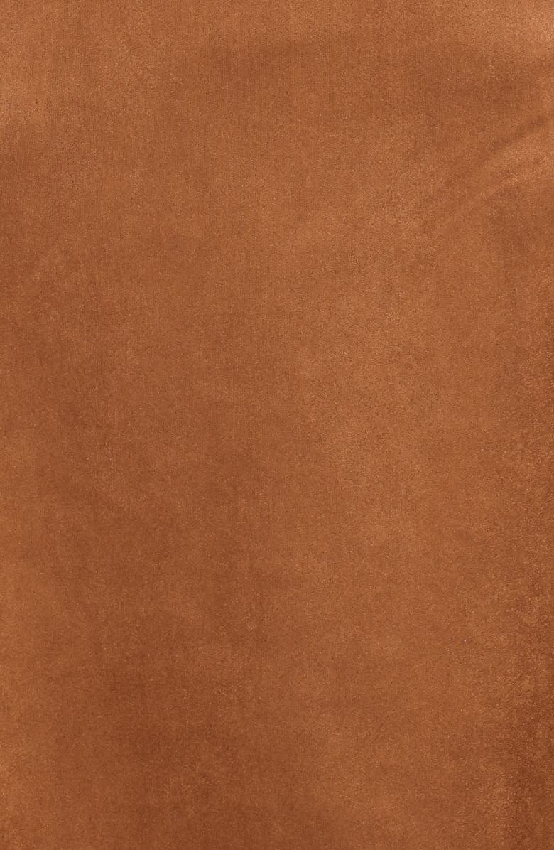 Petal & Pup Charles Faux Suede Miniskirt, Alternate, color, Camel