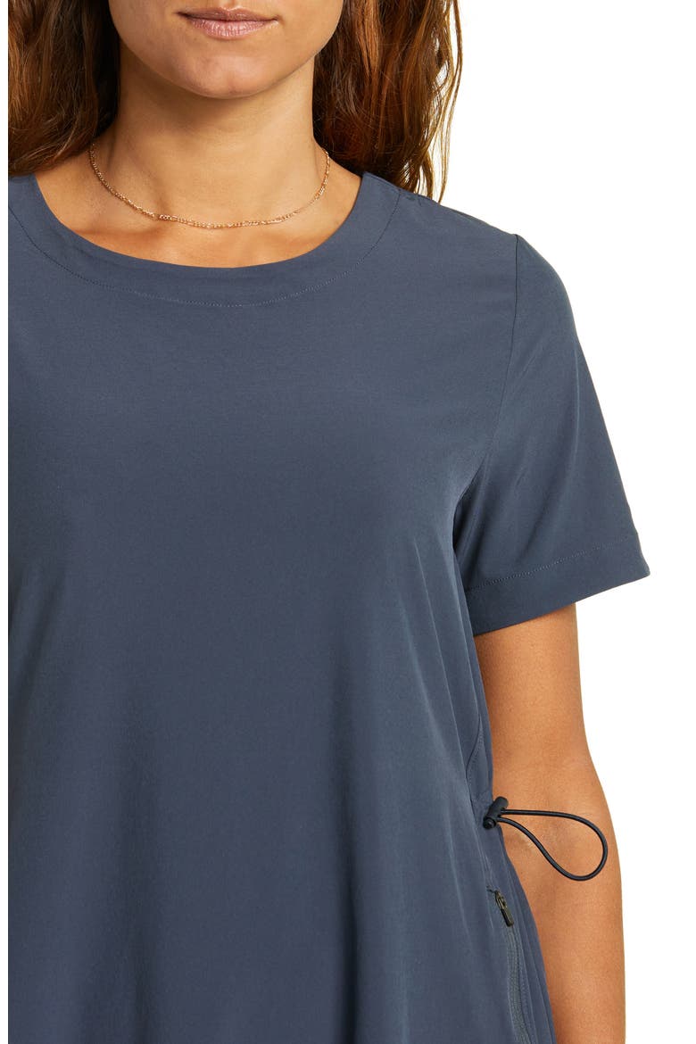 Cinch Side Dress, Alternate, color, NAVY INDIA INK