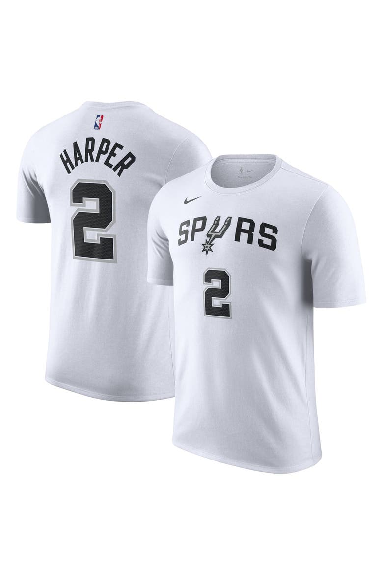Unisex Nike Dylan Harper White San Antonio Spurs Name & Number T-Shirt, Main, color, White