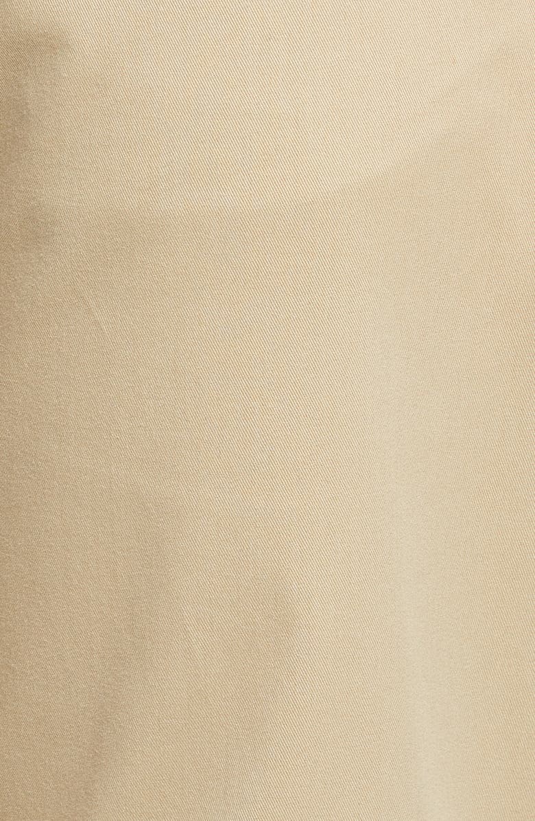 Berle Charleston Khakis Flat Front Stretch Twill Dress Pants, Alternate, color, Khaki