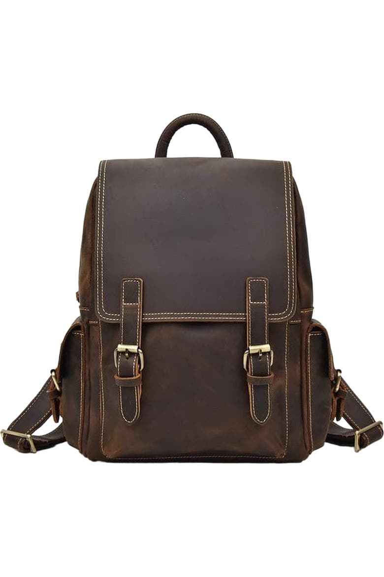 boeheim leather backpack Osgoode Marley Byron 4044 Moss and cushioned The Freja Backpack | Handcrafted