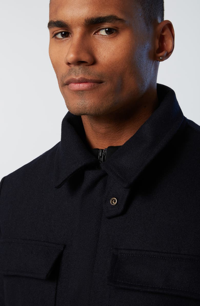 NORTH SAILS Wharf Wool Blend Water Resistant Reversible Shirt Jacket, Alternate, color,