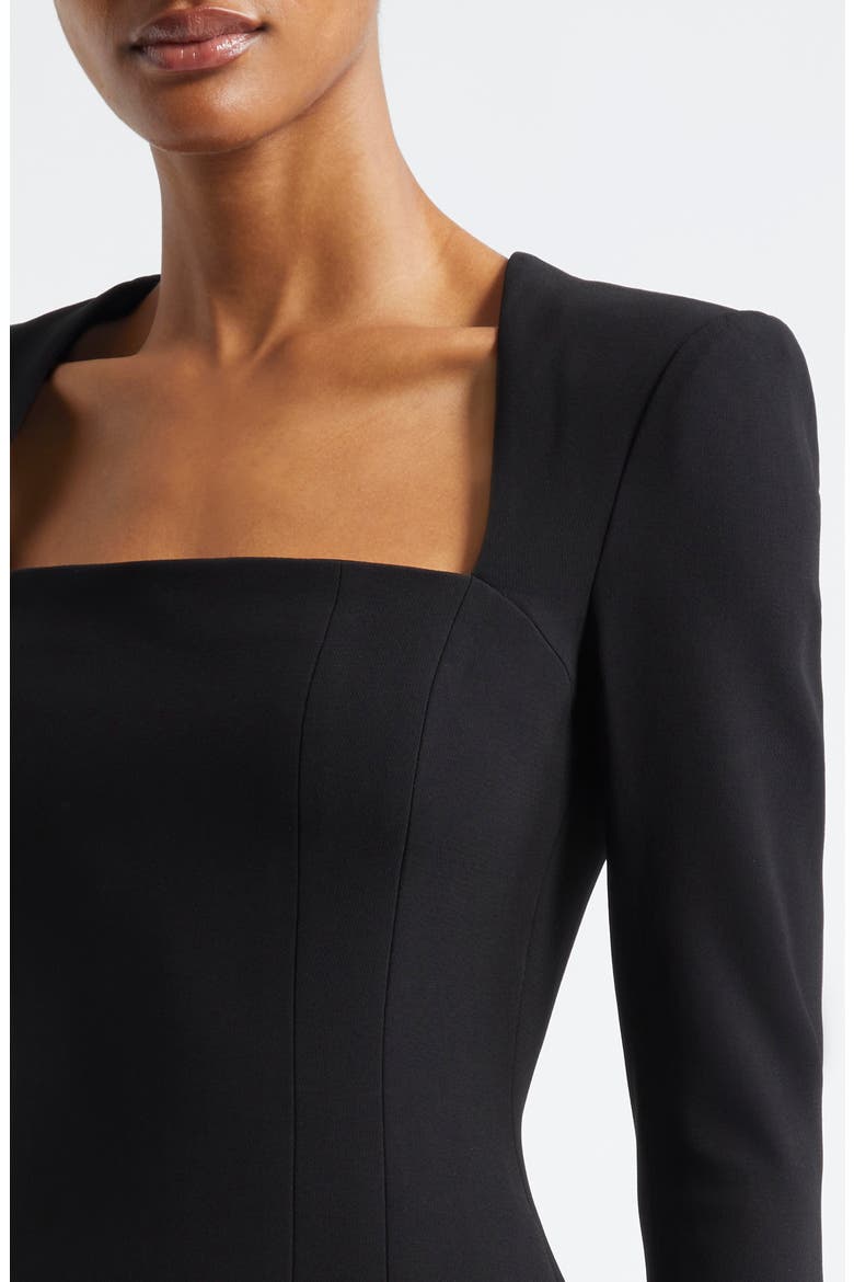Ella Long Sleeve Minidress, Alternate, color, BLACK