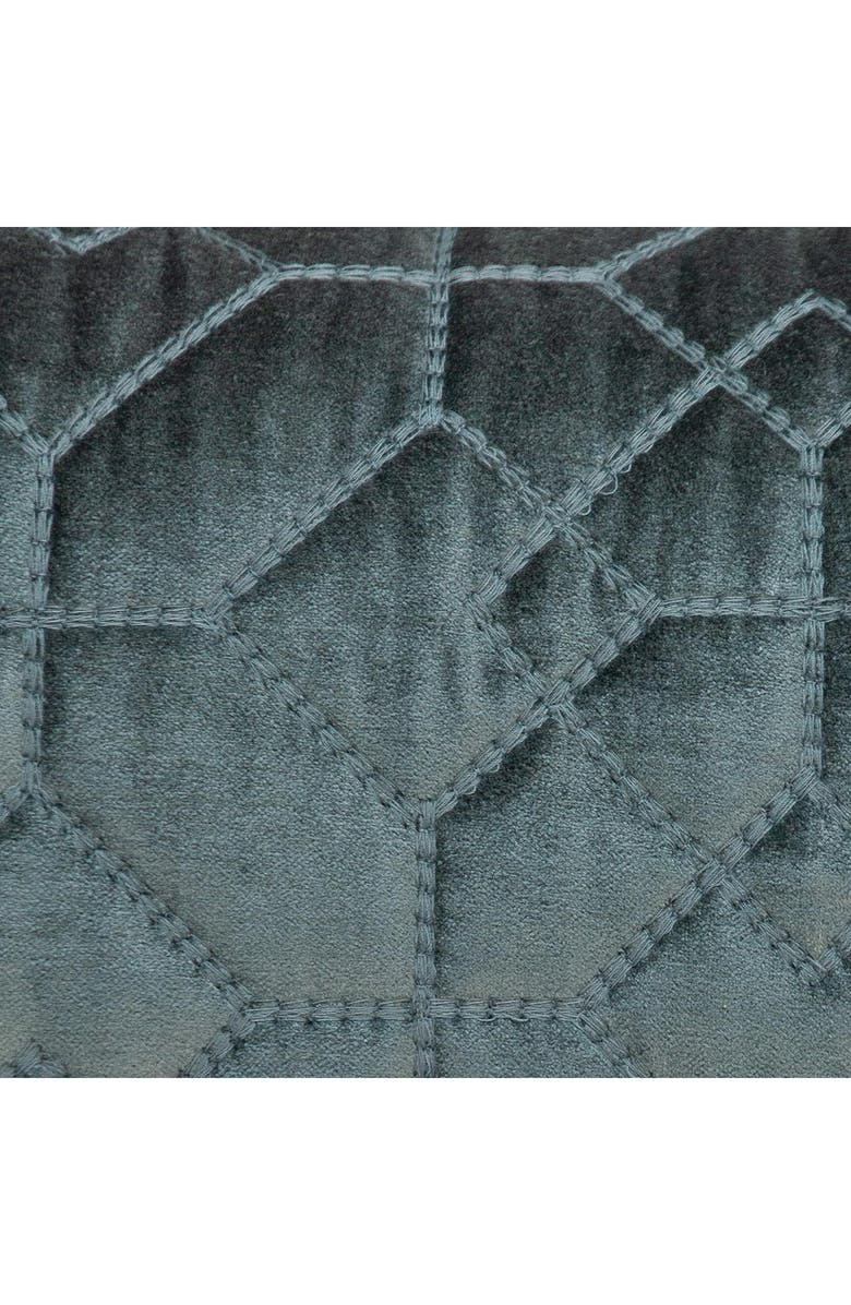 PARKLAND COLLECTION Sora Quilted Throw Pillow, Alternate, color, Charcoal