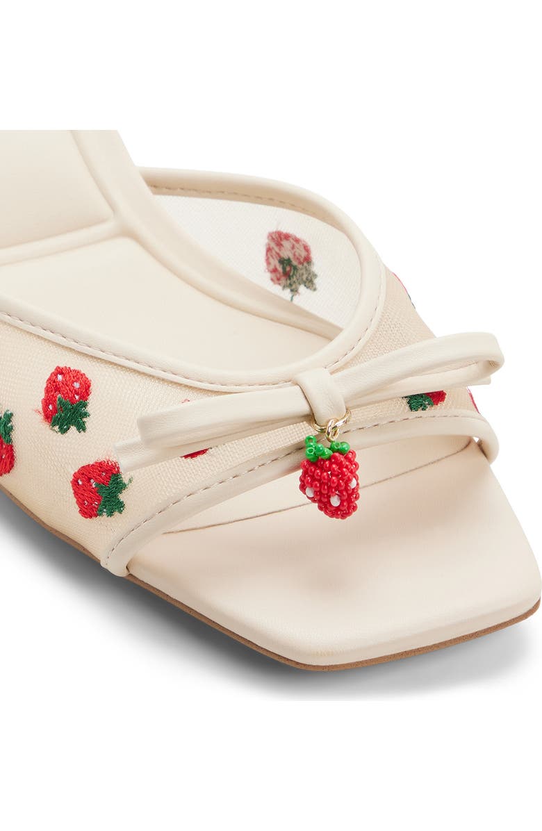 ALDO Begoniaa Kitten Heel Slide Sandal, Alternate, color, Cream