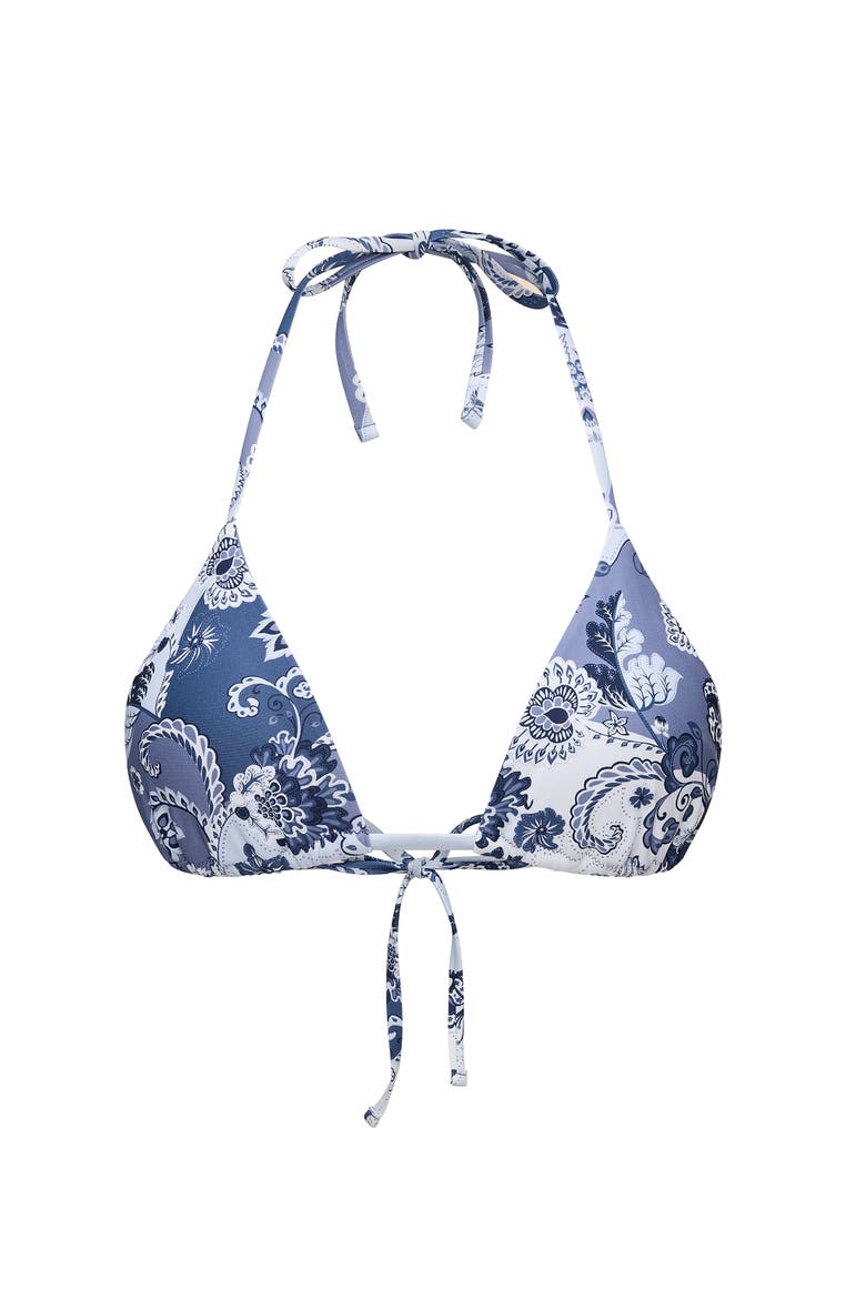 Tenny Swimwear Bikini Top, Alternate, color, Paisley blue