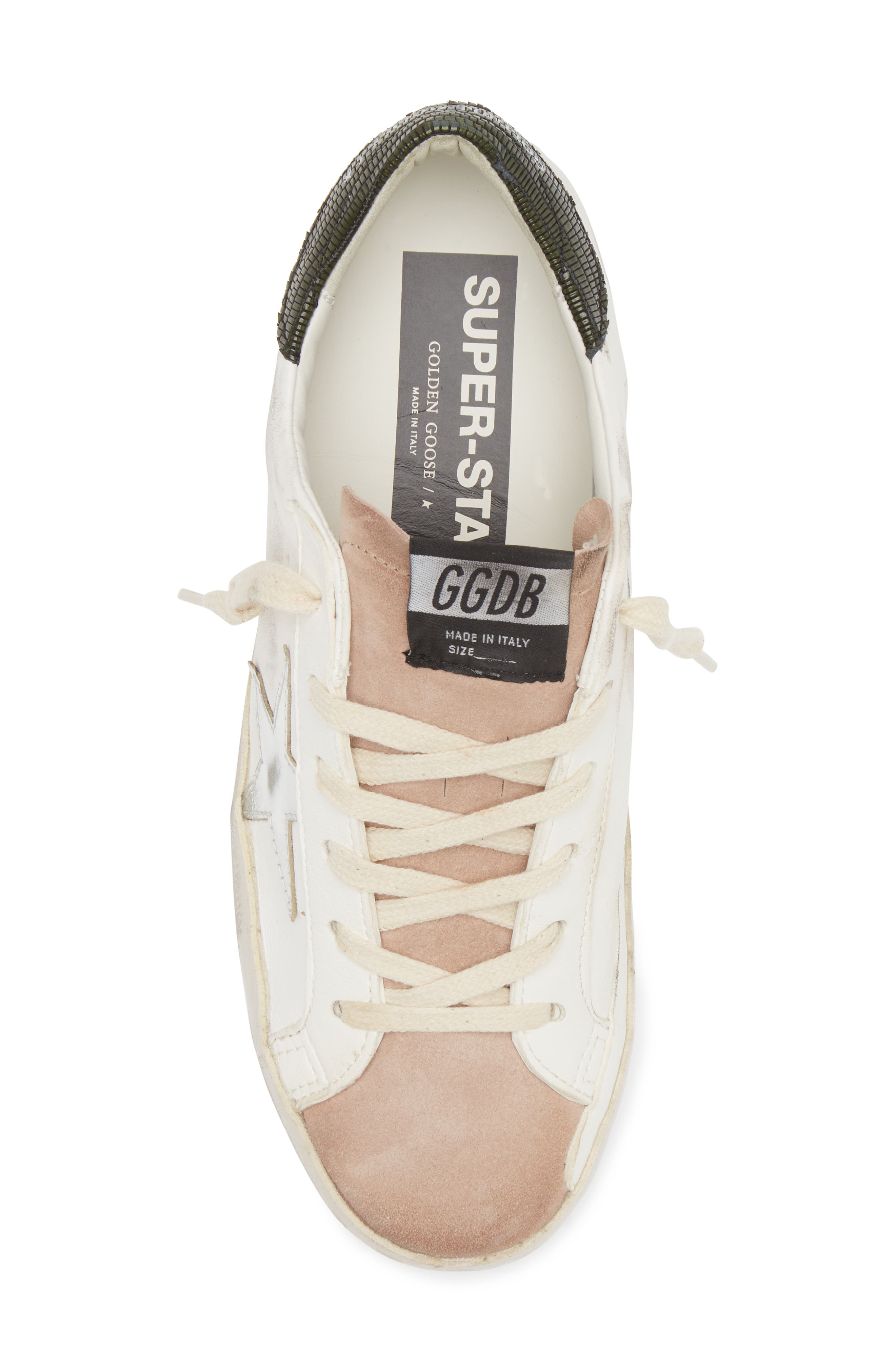 Golden Goose Super-Star Low Top Sneaker, Alternate, color, White/ Silver