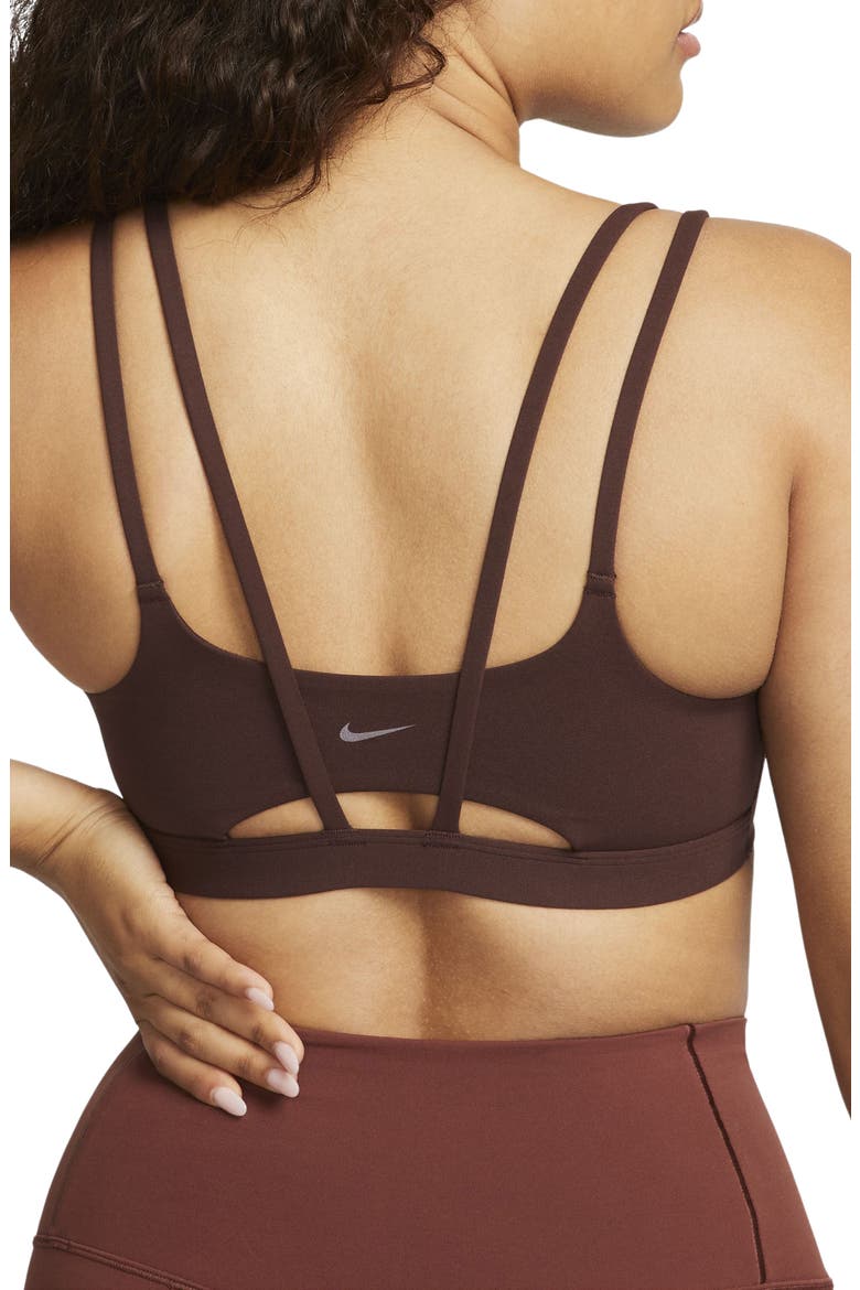 Zenvy Strappy Light-Support Padded Sports Bra, Alternate, color, EARTH/ WHITE