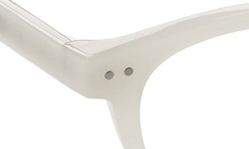 Eyebobs Waylaid 45mm Round Reading Glasses In Milky White