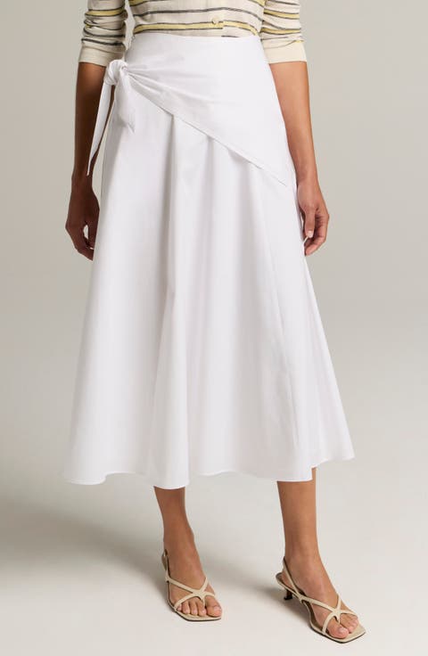 Scarf Tie Maxi Skirt