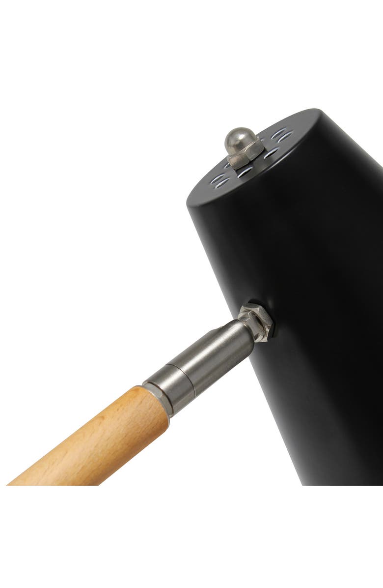 LALIA HOME Black Matte Wood Pivoting Desk Lamp, Alternate, color,