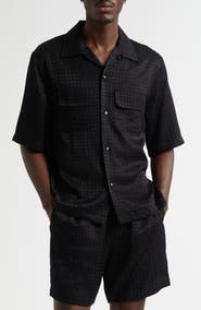 AMIRI MA Quad Jacquard Camp Shirt