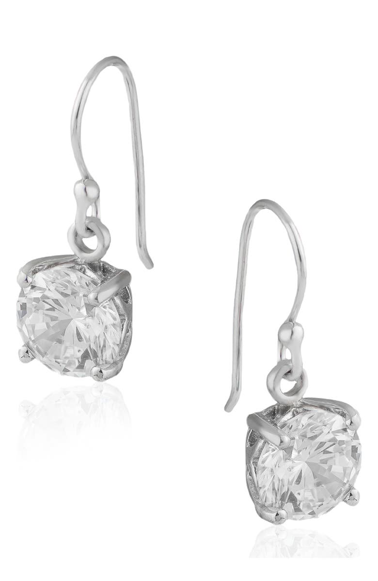 JARDIN Round Cubic Zirconia Drop Earrings, Main, color, 
