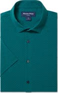 Mizzen+Main Leeward Trim Fit Short Sleeve Performance Button-Up Shirt