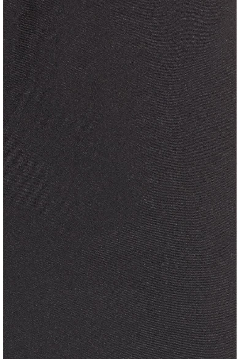 Microfiber Swim Trunks, Alternate, color, BLACK
