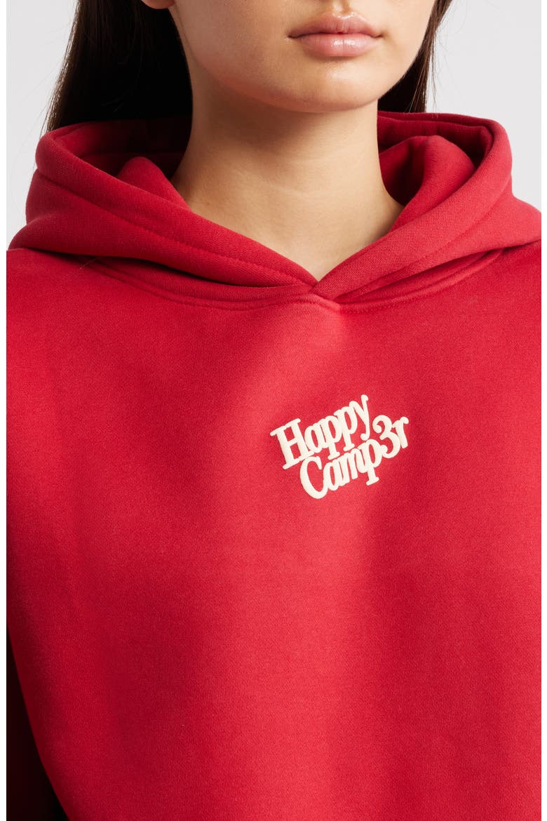 Puff Series Core Logo Cotton Blend Hoodie, Alternate, color, POMEGRANATE RED