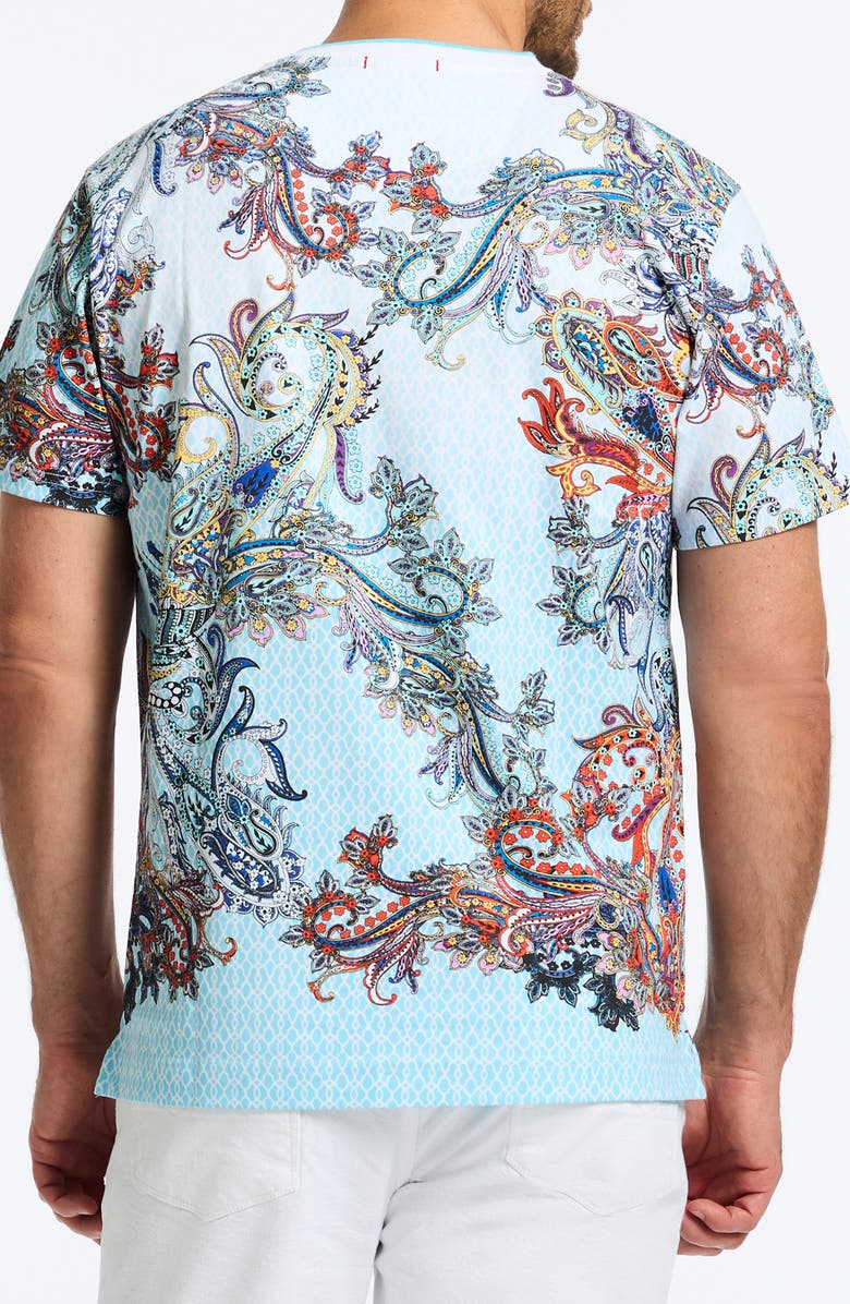Robert Graham Paisley Portal Print Cotton T-Shirt, Alternate, color, 