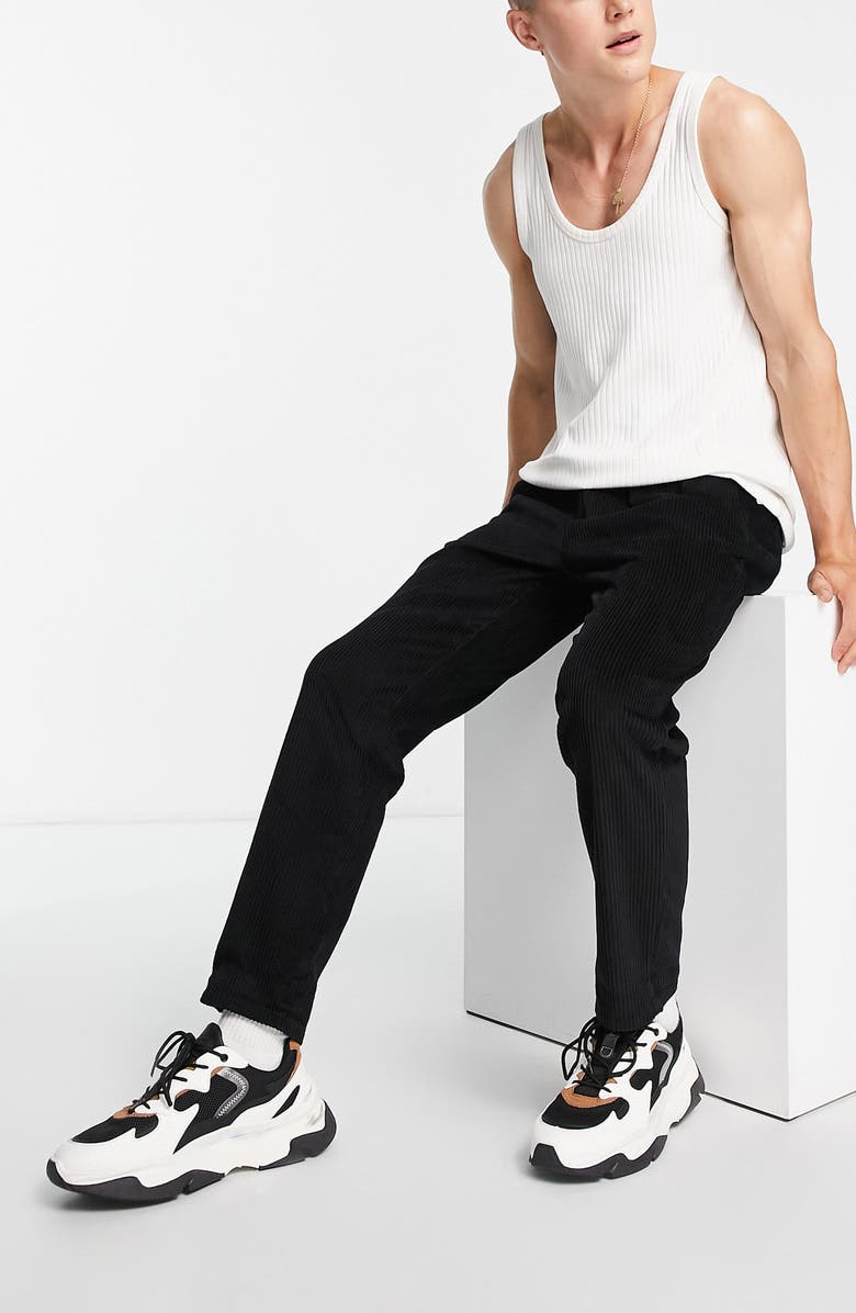 ASOS DESIGN Slim Fit Corduroy Pants, Alternate, color, 