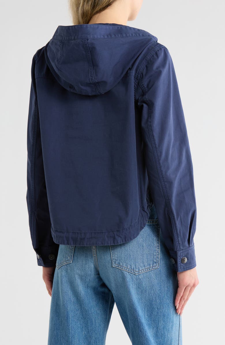 Veronica Beard Kaeli Hooded Cotton Pullover Jacket, Alternate, color, 