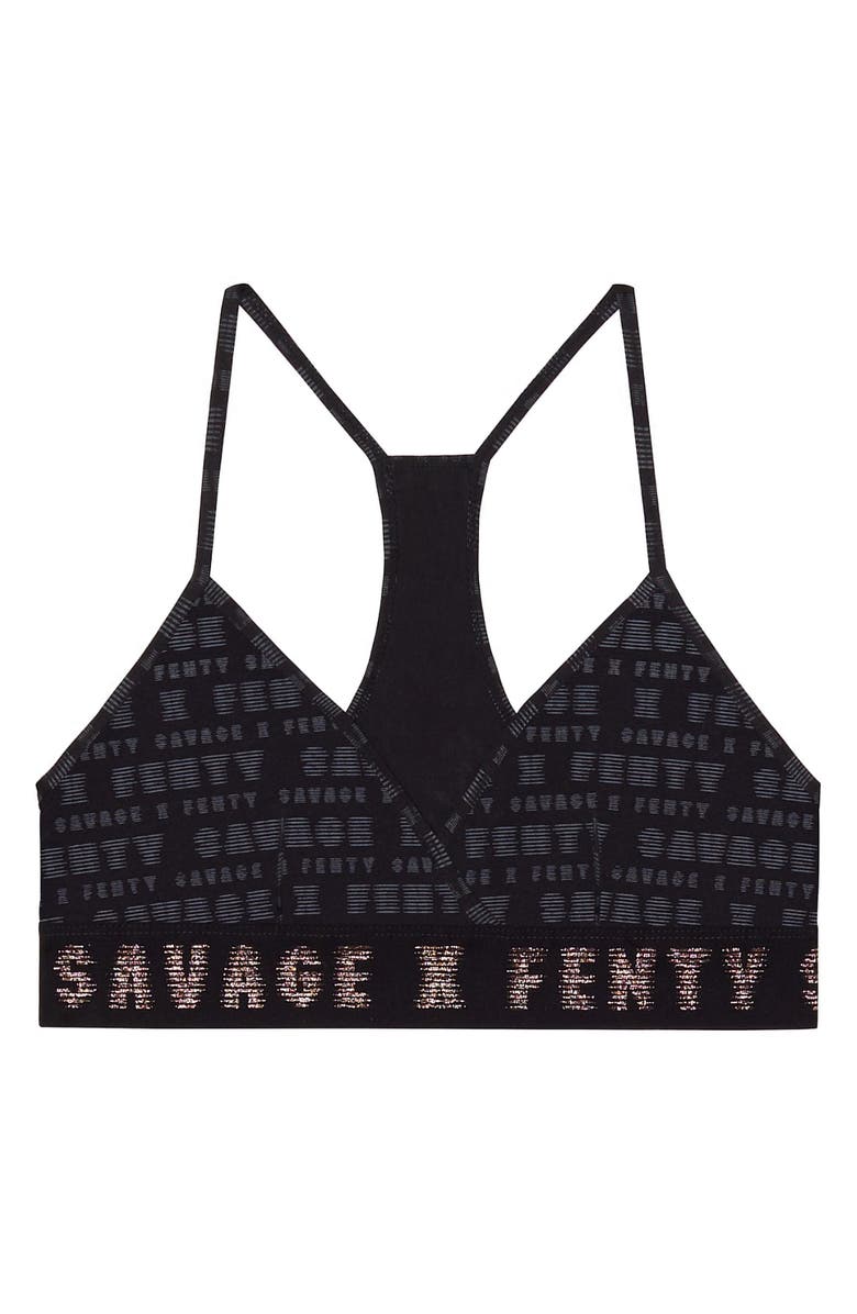 SAVAGE X FENTY Forever Savage Bralette, Main, color, Black Print