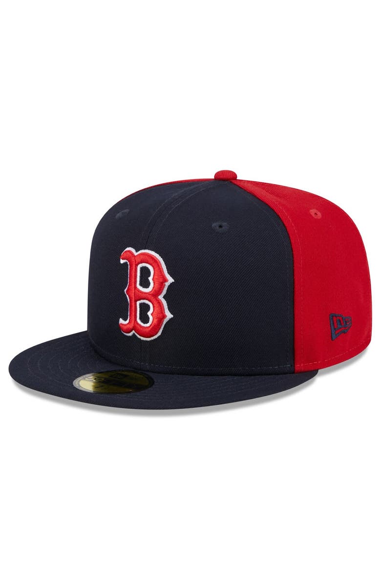 New Era Men's New Era Navy/Red Boston Red Sox Gameday Sideswipe 59FIFTY Fitted Hat, Alternate, color, Navy