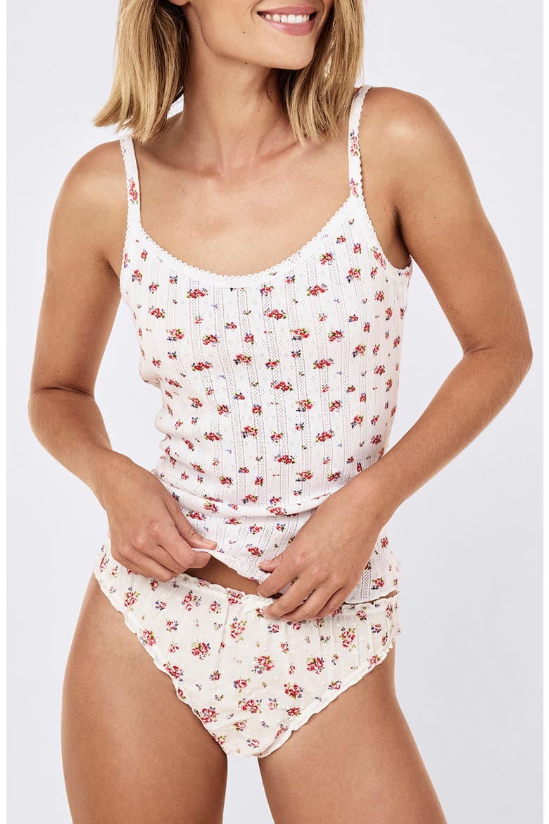 Imogen Pointelle Camisole, Alternate, color, POSY FLORAL